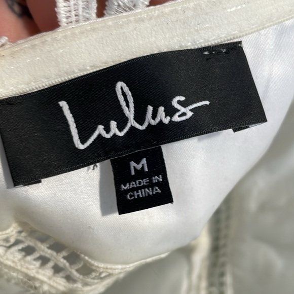 Lulus white high neck midi dress - Picture 6 of 8